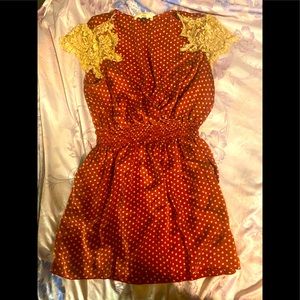 Sin Silk and vintage Lace Top